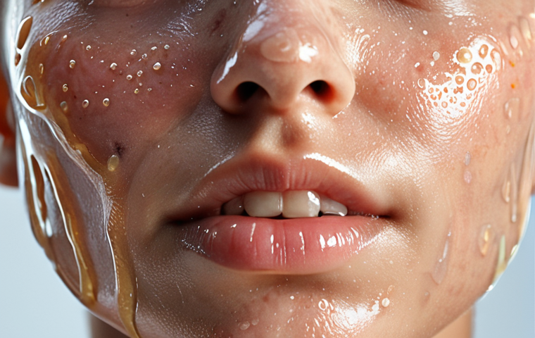 **

A close-up of healthy, glowing skin with a subtle, protective shield-like effect over it, representing the strengthened skin barrier. Gentle lighting, focus on texture and hydration. Include tiny, abstract representations of "good bacteria" visibly working.

**
